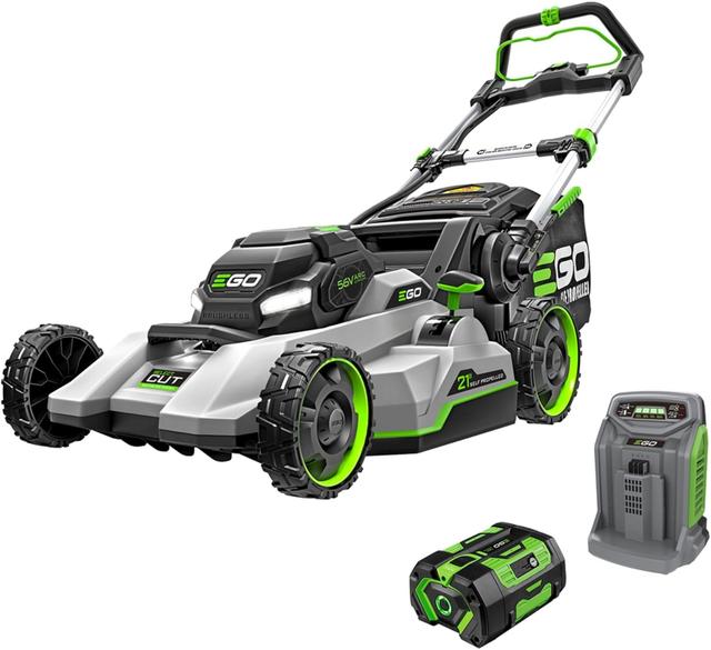 Product image of EGO POWER+ Electric Lawn Mower, Self-Propelled Cordless with Select Cut and Touch Drive, Includes 56V 7.5Ah Battery and Rapid Charger – LM2135SP