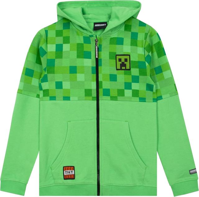Product image of Minecraft Zip Up Hoodie | Creeper Boys Hoodie | Hoodies For Boys | Sizes 6 To 14