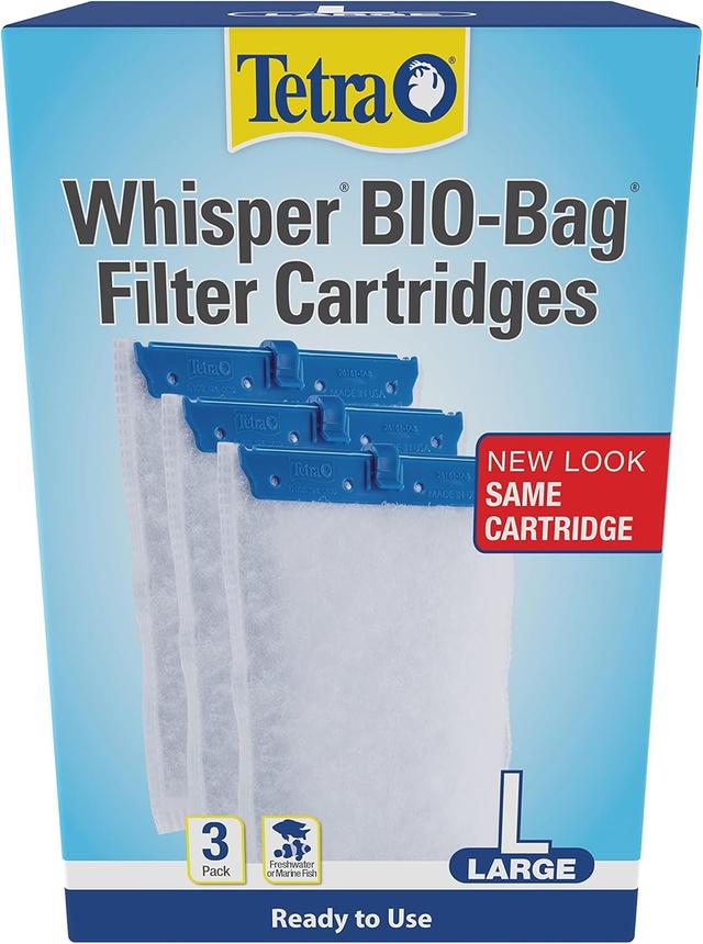 Product image of Tetra Whisper Bio-Bag Filter Cartridges For Aquariums - Ready To Use BLUE, Large, 3 Count (Pack of 1)