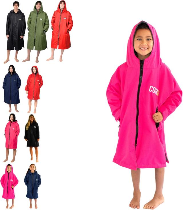 Product image of COR Surf Swim Parka for Youth and Adults | Heavy-Duty Weatherproof Swimming Jacket with Size Options for Men, Women and Kids