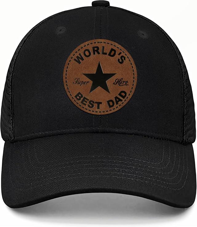 Product image of Fathers Day Dad Gifts from Daughter Son Wife, Unique Father's Day Hat for Dad Stepdad Husband Grandpa Uncle Him Men, Adjustable Baseball Cap Birthday Black