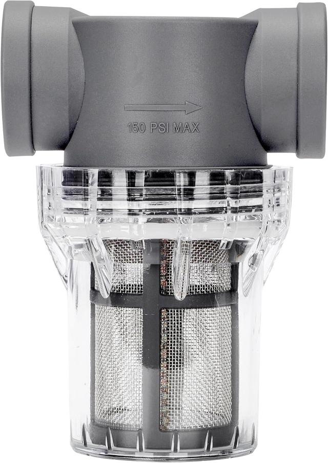 Product image of 1'' Female NPT in-Line Strainer - Garden Hose Filter for High Pressure Washer, Sediment Filter with 30 Mesh Stainless Steel Screen (1'' 30 Mesh)