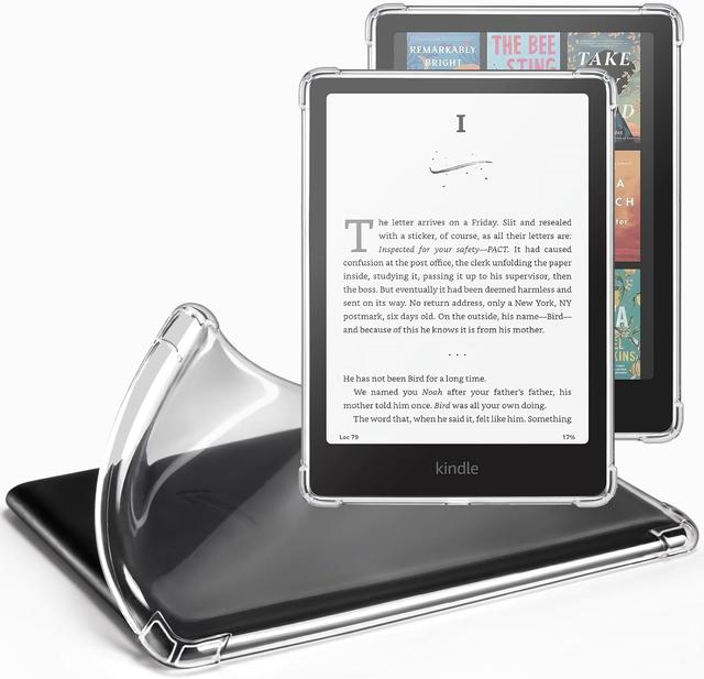 Product image of CoBak Clear Case for All-New Kindle Paperwhite 12th Gen 2024 (7") & Kindle Colorsoft Signature Edition (7") - Lightweight, Scratch-Proof Silicone Back Cover, Clear