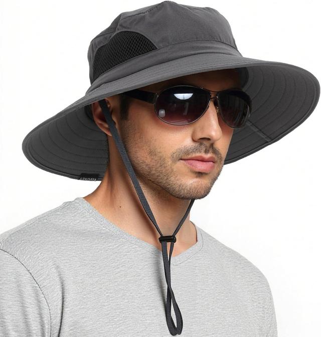 Product image of EINSKEY Wide Brim Sun Hat, UPF 50+ UV Protection Waterproof Packable Bucket Hat for Men & Women, Fishing Hiking Beach Garden