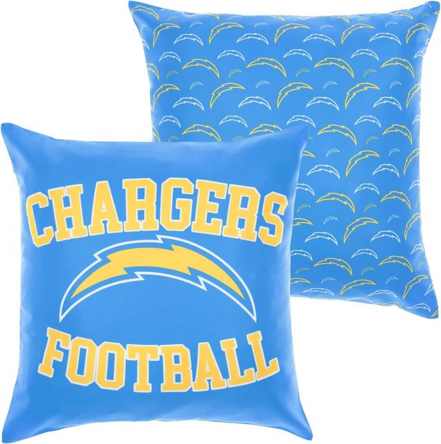 Product image of FOCO NFL 2 Pack Throw Pillow Cover 18 x 18, Los Angeles Chargers