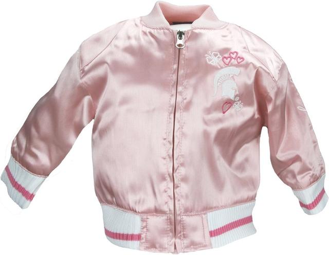 Product image of Adidas NCAA Girls Infants (0M-24M) and Toddlers (2T-4T) Pink Satin Cheer Jacket, Team Options