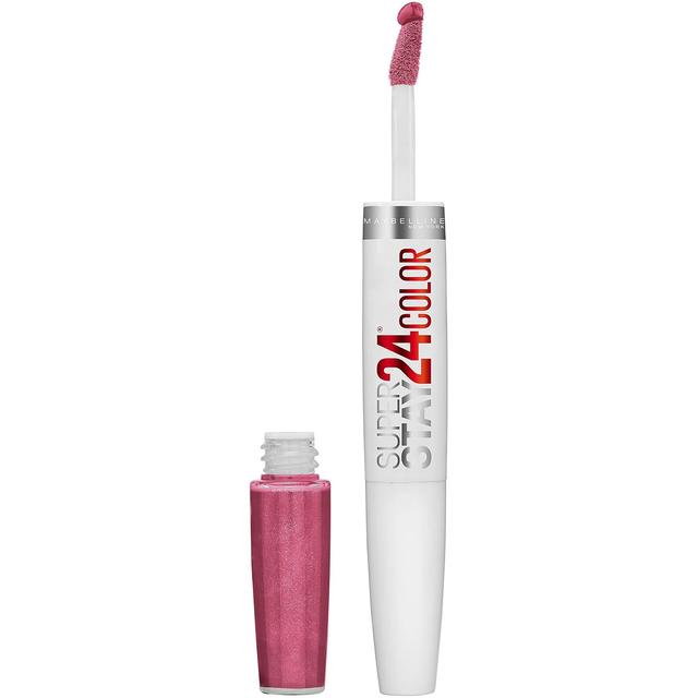 Product image of Maybelline Super Stay 24, 2-Step Liquid Lipstick Makeup, Long Lasting Highly Pigmented Color with Moisturizing Balm, Blush On, Pink, 1 Count