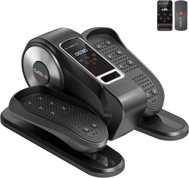 Product image of Under Desk Elliptical Machine, Electric Seated Pedal Exerciser, Mini Ellipse Leg Exerciser with Remoter, 12 Level Speeds, Forward & Reverse Direction, Manual & Auto Mode for Home Office