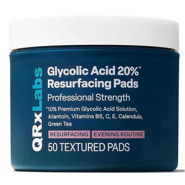 Product image of Glycolic Acid 20% Resurfacing Pads for Face & Body with Vitamins B5, C & E, Green Tea, Calendula, Allantoin - Exfoliates Surface Skin and Reduces Appearance of Fine Lines and Wrinkles - Peel Pads