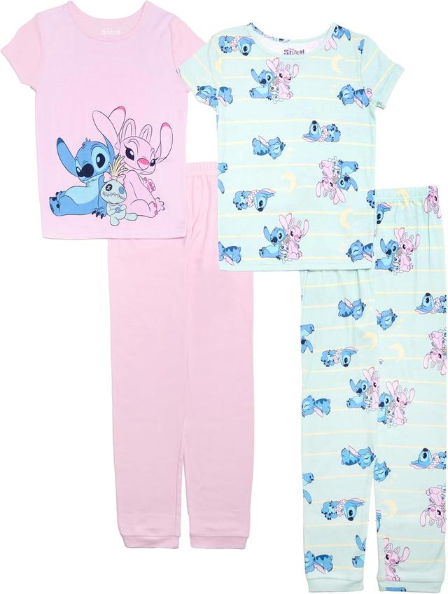Product image of Disney Boys' 4-Piece Snug-fit Cotton Pajama Set, Soft & Cute for Kids