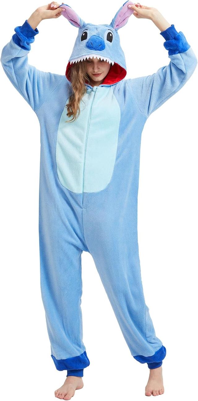 Product image of Adult Unisex Onesie Pajamas Animal One Piece Costume Halloween Cosplay Sleepwear