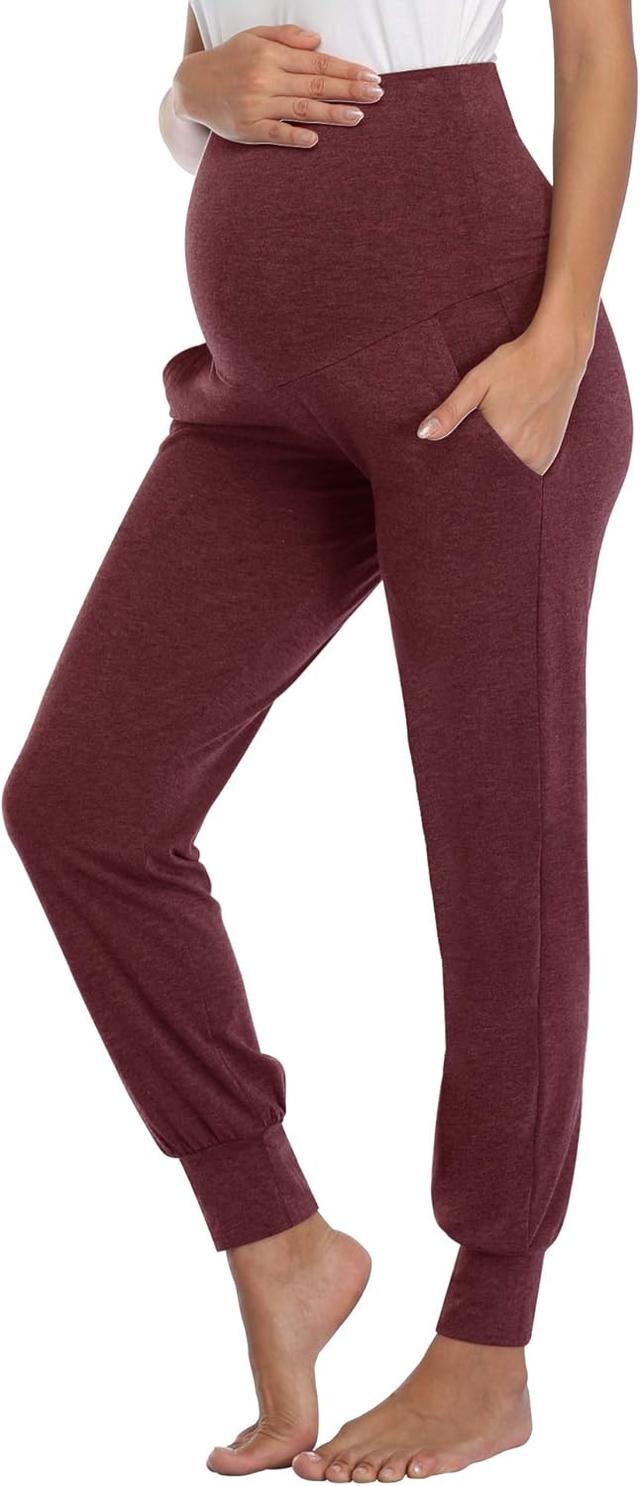 Product image of AMPOSH Women's Maternity Pants Stretchy Lounge Workout Pants Casual Loose Comfy Pregnancy Joggers with Pockets