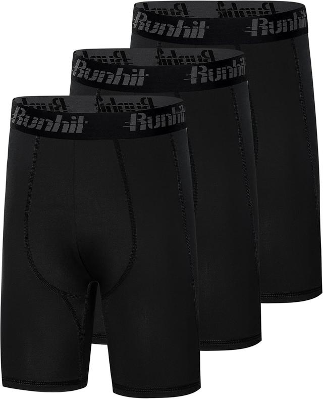 Product image of Runhit Youth Boys' Compression Shorts,Boys Performance Athletic Base Layers Underwear Sports Shorts