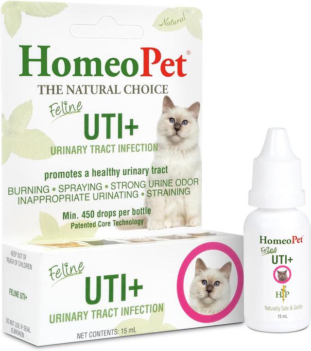 Product image of HomeoPet Feline UTI Plus, Safe and Natural Urinary Tract Supplement for Cats, Feline Urinary Tract Support, 15 Milliliters