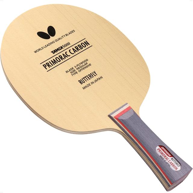 Product image of Primorac Carbon Blade - Butterfly Table Tennis Blade - TAMCA 5000 Carbon Fiber Blade - Cypress Wood Fiber Blade - Professional Table Tennis Blade - FL and ST Handle Type - Made in Japan