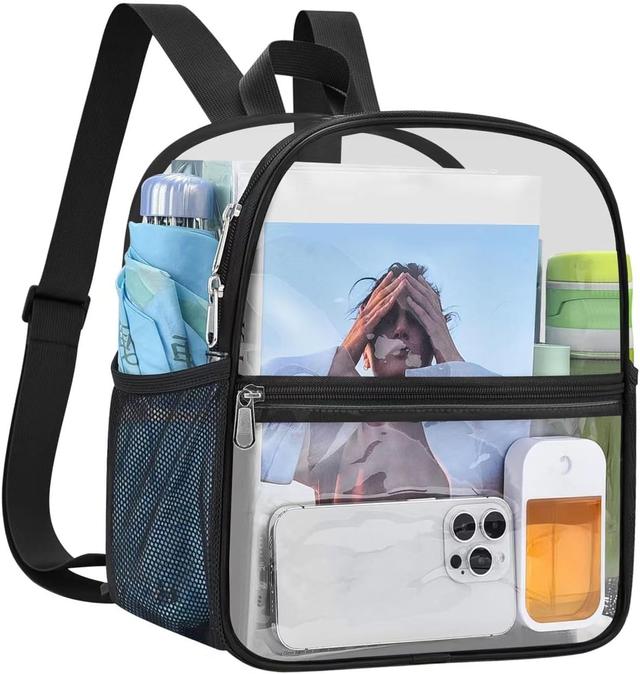Product image of USPECLARE Clear Backpack Stadium Approved 12X11x6, Waterproof Clear Bag Stadium Backpack for Concert Work Sport Event