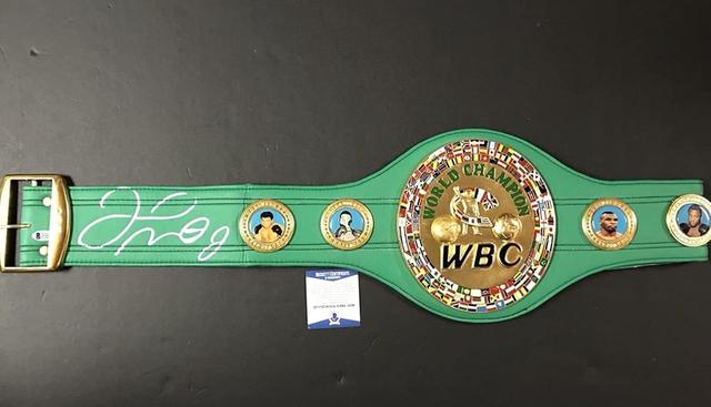 Product image of Autographed/Signed Floyd Mayweather Jr. WBC Boxing Replica Championship Belt Beckett BAS COA