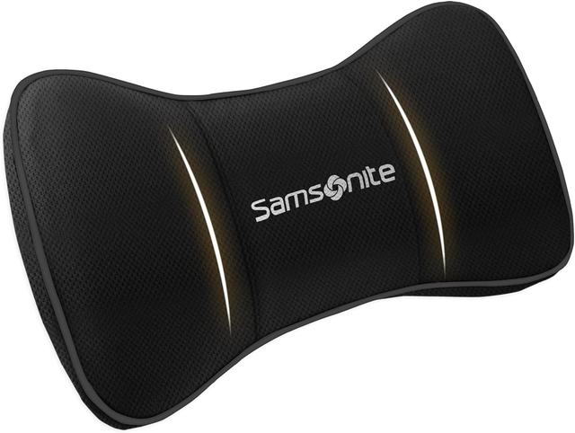 Product image of SAMSONITE Travel Neck Pillow – Memory Foam Car Seat Headrest Cushion, Ergonomic Neck Support for Driving, Adjustable Strap, Comfortable Head Rest for Long Trips, Travel Pillow for Cars & Office Chairs