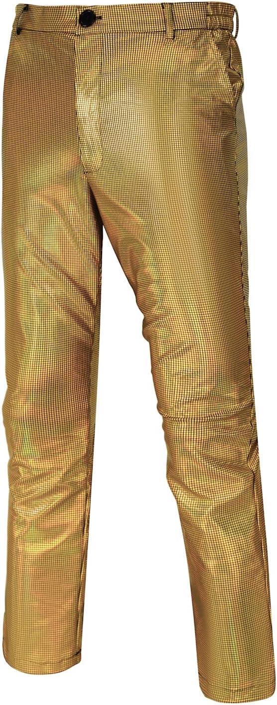 Product image of Mens Disco Pants 70s Retro Night Club Shiny Straight Leg Pants