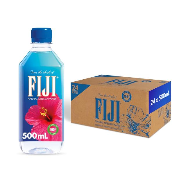 Product image of FIJI Natural Artesian Bottled Water 500mL / 16.9 Fl Ounce (Pack of 24) - 100% Natural Electrolytes