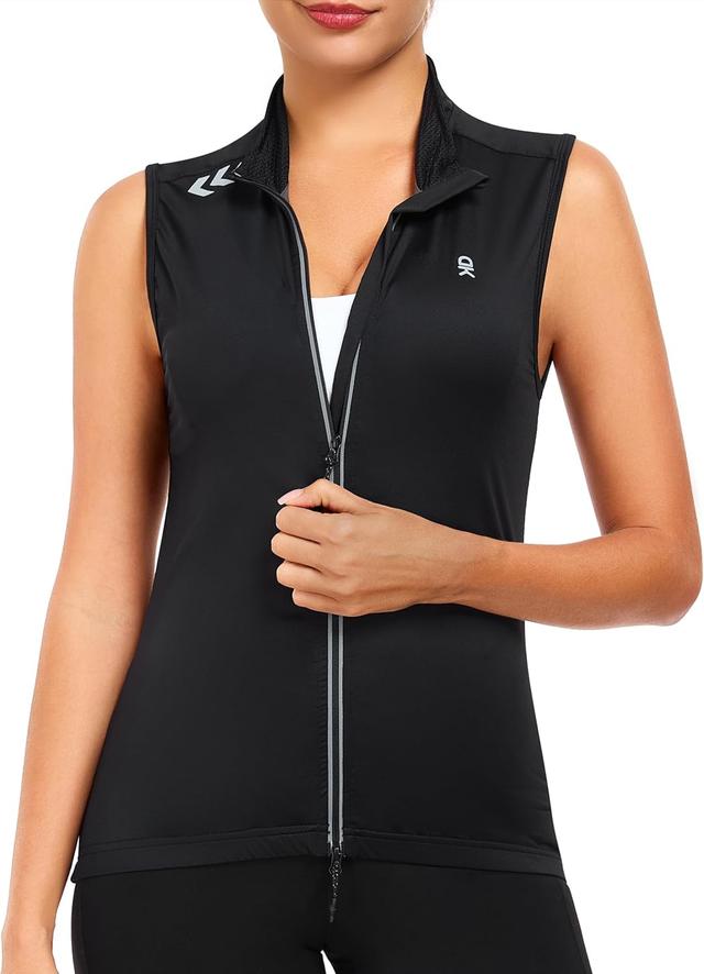 Product image of Little Donkey Andy Women's Breathable Cycling Vests full Zip Reflective Sleeveless Jerseys Running Biking Shirts 4 Pockets