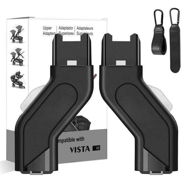 Product image of Upper Adapter Compatible with UPPAbaby Vista and Vista V2 and Vista V3 Strollers/Bassinet, Toddler Seat, Aria, Mesa V2, or Mesa Max Infant-Secure (Car Seats Accessories 1Set+2 Pcs Stroller Hooks)