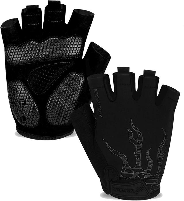 Product image of MOREOK Cycling Gloves Bike Gloves for Men/Women-[5MM Gel Pad] Half Finger Bicycle Biking Gloves for Cycling/Weight Lifting/Gym/Motorcycle/Rowing/Outdoor Sports