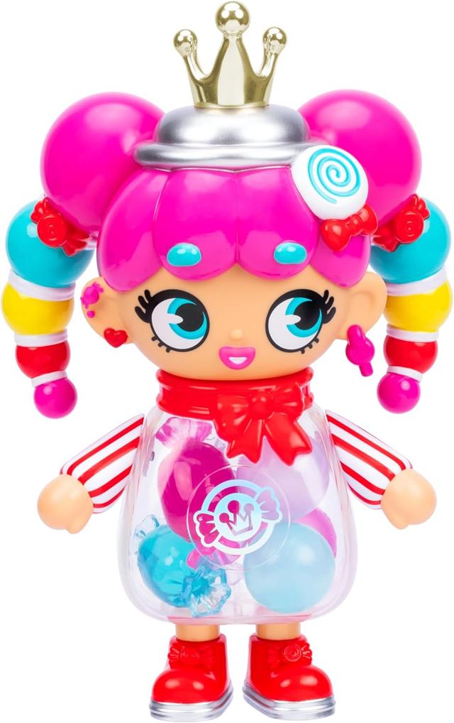Product image of Deluxe Kween of Suga 11" Mega Size Figure, 11" with Deluxe Finishes & Cool Candy Shaker Fillings, 250% Larger Than Regular Sized Kweenies, Includes Display Case & Collector Card
