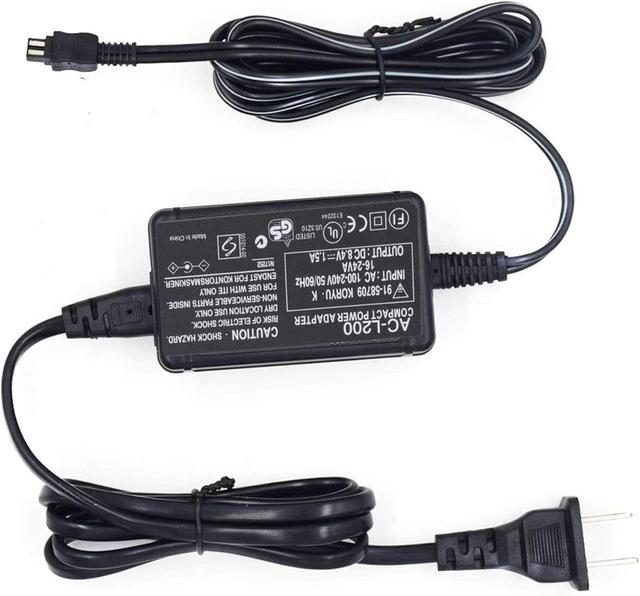 Product image of AC-L200 AC Power Adapter Charger for Sony Handycam Camcorder DCR-SX,DCR-SR,DCR-HC,DCR-PC,DCR-DVD,DCR-IP,HDR-CX,HDR-XR,HDR-PJ,HDR-SR,HDR-UX,HDR-TD,CCD TRV DEV Series