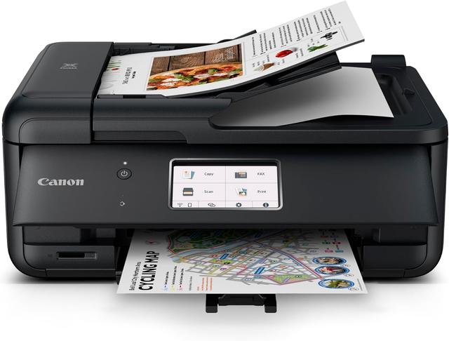 Product image of Canon PIXMA TR8620a - All-in-One Printer Home Office|Copier|Scanner|Fax|Auto Document Feeder | Photo, Document | Airprint (R), Android, Black, Works with Alexa