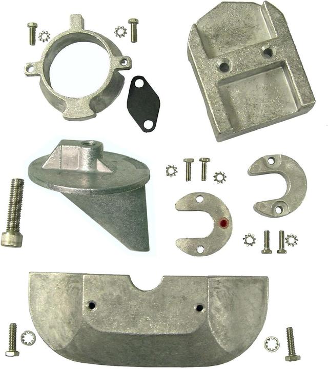 Product image of Magnesium Anode Kit Fits Mercruiser Alpha 1 Gen 2 with Fin Anode Includes Hardware US Military Grade Magnesium Anode Kit