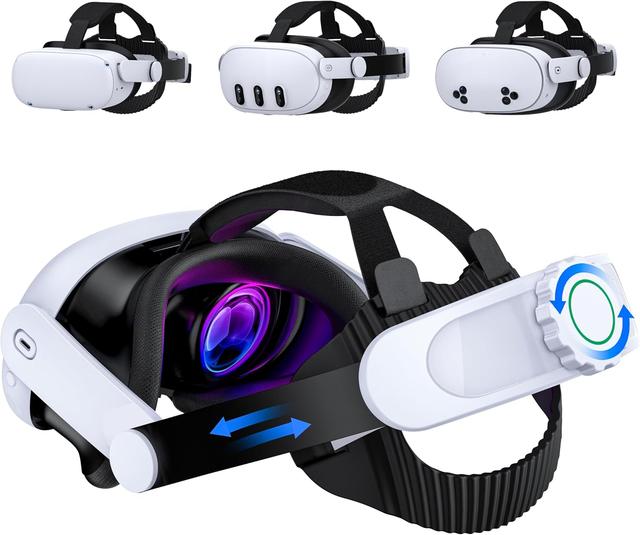 Product image of Head Strap for Quest 3S/Quest 3/Quest 2,Quest 3 Elite Strap Replacement Enhanced Support Comfort,VR Accessories Compatible with Oculus Quest 3 Headstrap Reduce Facial Stress Intellivision Games