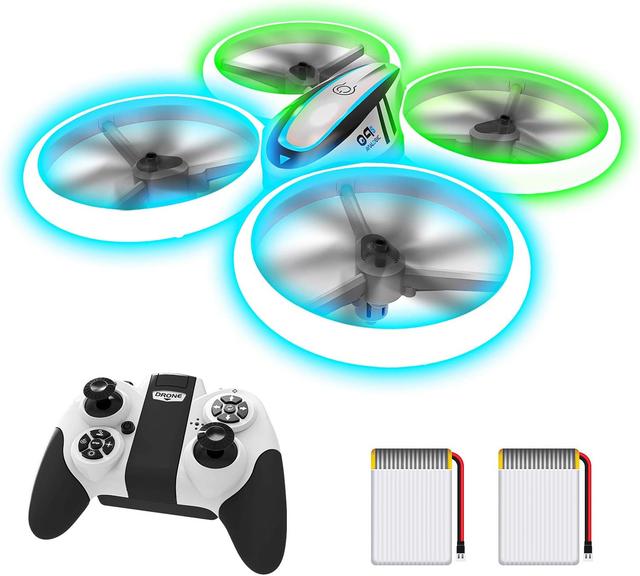 Product image of Q9s Drones for Kids,RC Drone with Altitude Hold and Headless Mode,Quadcopter with Blue&Green Light,Propeller Full Protect,2 Batteries and Remote Control,Easy to fly Kids Gifts Toys for Boys and Girls