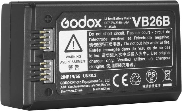Product image of GODOX V1 Battery VB26B VB26A VB26 Battery Replacement for V1S V1C V1N V1F V1O V1P V860III-S V860III-C V860III-N V860III-F V860III-O V850III AD100PRO Camera Flash Speedlite