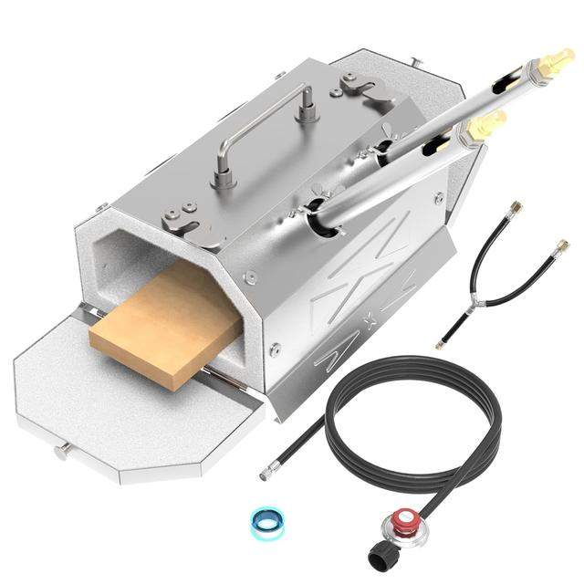 Product image of Gas Propane Forge 2600°F,Double Doors,Large Capacity,Portable Equipment,Knife Making(Stainless Steel) Blacksmithing Farrier tool,Gas Welding Kits, Forge Kit GY200