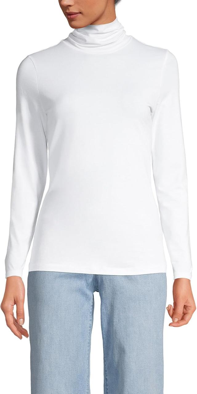 Product image of Lands' End Women's Lightweight Jersey Skimming Long Sleeve Turtleneck
