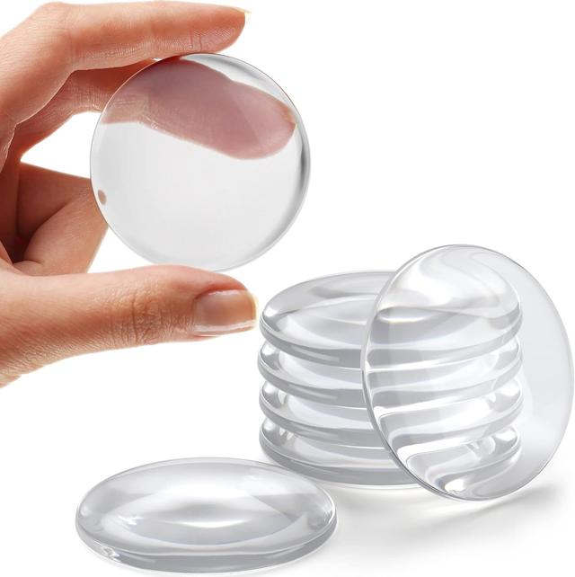 Product image of Strongest Home Wall & Door Handle Stopper 2" Set. 6 Pieces of Clear Rubber Door Knob, Round Wall Shield Cushion, Quiet Wall Protector for Door Handle, Guard Door Bumper Silencer Self - Adhesive