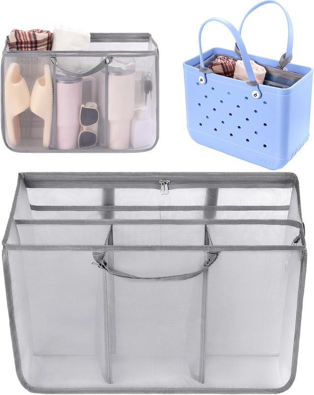 Product image of OUTXE Beach Bag Organizer Compatible with X Large Bogg Bag Accessories Inserts, Lightweight Mesh Insert Divider Pouch for Original XL Bogg Bags, Beach Tote Bags Insert for Organizing