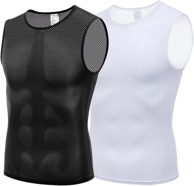 Product image of qualidyne Men's Cycling Base Layer Quick Dry Bike Undershirt Sleeveless Biking Jersey Bicycle Tops Sports Vest Breathable