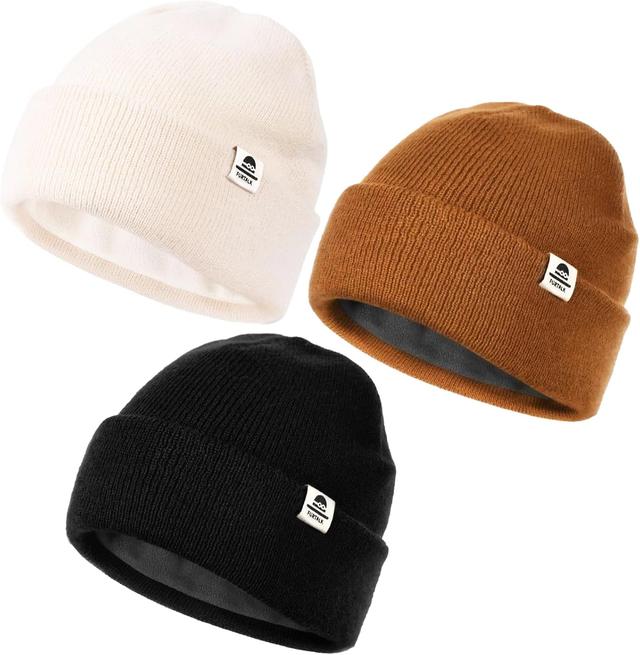Product image of FURTALK Baby Beanie Fleece Lined Toddler Winter Hat Boys Girls Knit Warm Beanies Kids Ski Hats for 0-8 Years