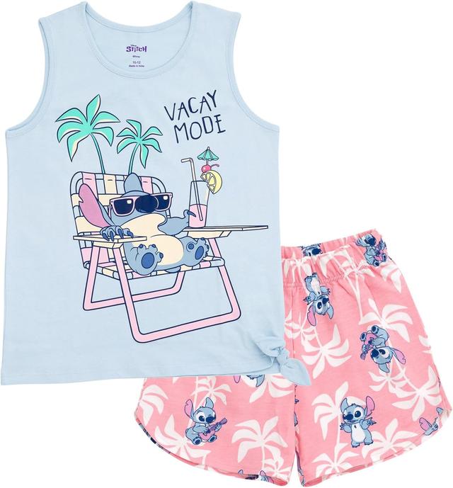 Product image of Disney Junior Tank Top and French Terry Dolphin Shorts Outfit Set Infant to Big Kid Sizes (12 Months - 14-16)