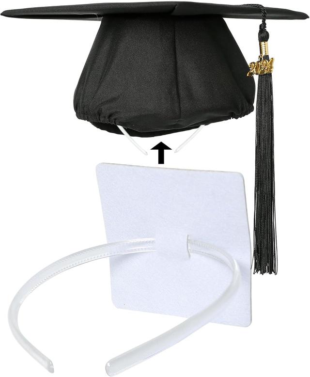 Product image of PUNCHMAN Graduation Cap Headband-Firm Anti-Fall Hair Band for Graduation Cap,Grad Cap Headband Holder Insert Companion