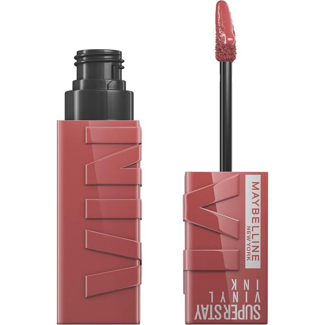 Product image of Maybelline Super Stay Vinyl Ink Longwear No-Budge Liquid Lipcolor Makeup, Highly Pigmented Color and Instant Shine, Cheeky, Rose Nude Lipstick, 0.14 fl oz, 1 Count