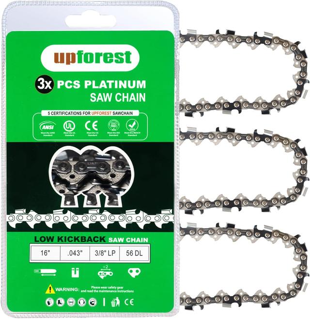 Product image of 16 Inch Chainsaw Chain Replacement for EGO Power+ CS1613 / CS1604 / CS1600 / CS1610 / CS1611 16-Inch 56V Chainsaw 3PC (90YNS56X3)