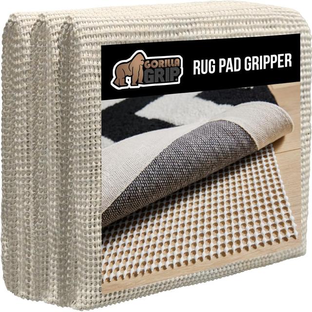 Product image of GORILLA GRIP Extra Strong Rug Pad Gripper, Grips Keep Area Rugs Safe and in Place, Thick, Slip and Skid Resistant Pads for Hard Floors Under Carpet Mat Cushion and Hardwood Floor Protection 2x3 FT