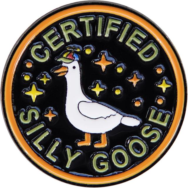 Product image of Funny Enamel Pins Cute Goose Pins for Backpack Hat bags Jacket Coat, Novelty Unique Cute button pins Bulk Are a Women and Men Fashion Jewelry Accessories