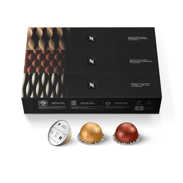 Product image of Nespresso Capsules Vertuo, Barista Flavored Pack, Medium Roast Coffee, 30 Count Coffee Pods, Brews 7.8oz.