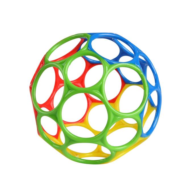 Product image of Bright Starts Oball Easy Grasp Classic Ball BPA-Free Infant Toy in Red, Yellow, Green, Blue, Age Newborn and up, 4 Inches