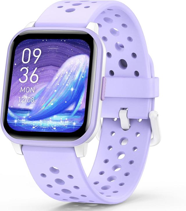 Product image of Kids Smart Watch Girls Boys, Smart Girls Watch for Kids Smart Watch Gifts for 4-16 Years Old with Sleep Mode Multiple Sports Modes Pedometer Birthday Gift for Boys Girls (Purple)