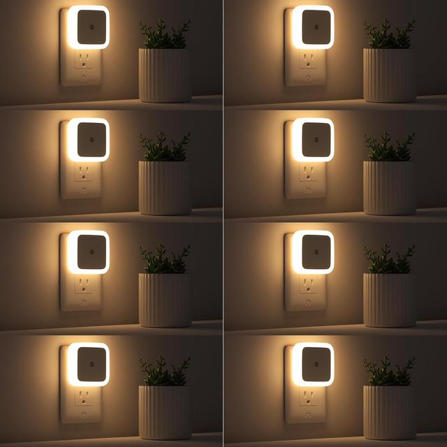 Product image of Sujeet Night Light, Night Lights Plug into Wall 8-Pack, Plug in Night Light, Dusk to Dawn Nightlight Led Night Lights for Bedroom, Bathroom, Hallway Warm White